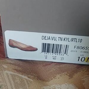 Deja Vu Lifestride Women’s Brown Leather Look Ballet Flats